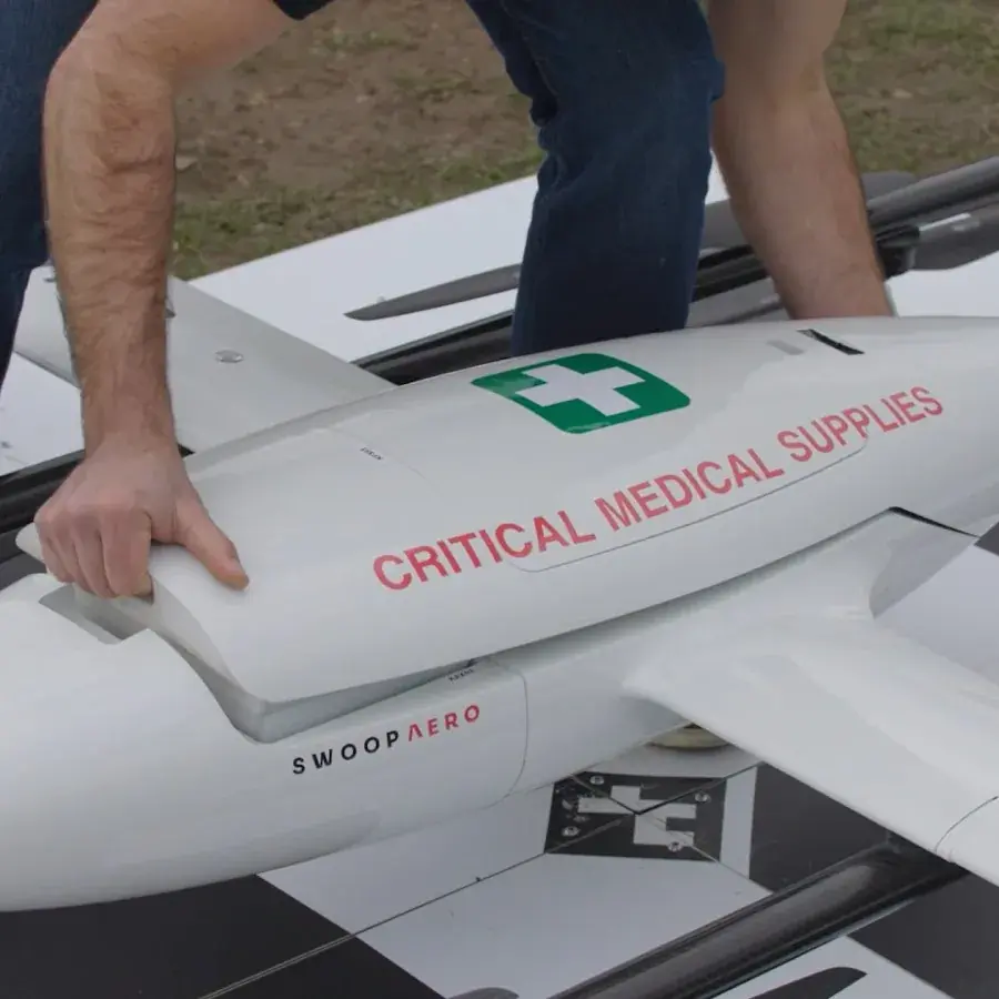 Astral Aerial — 12 minutes where a vehicle takes 45, Drone Medical Delivery Proof of Concept.
