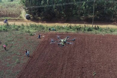 ULV Drone Spraying in the Real-World Environment