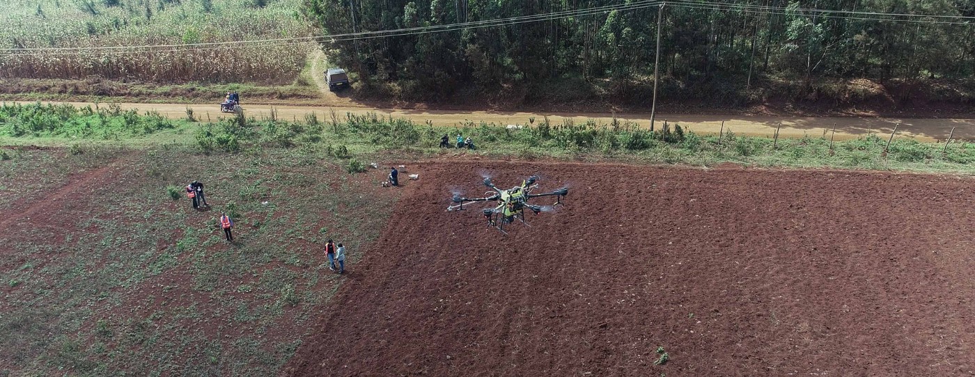 ULV Drone Spraying in the Real-World Environment